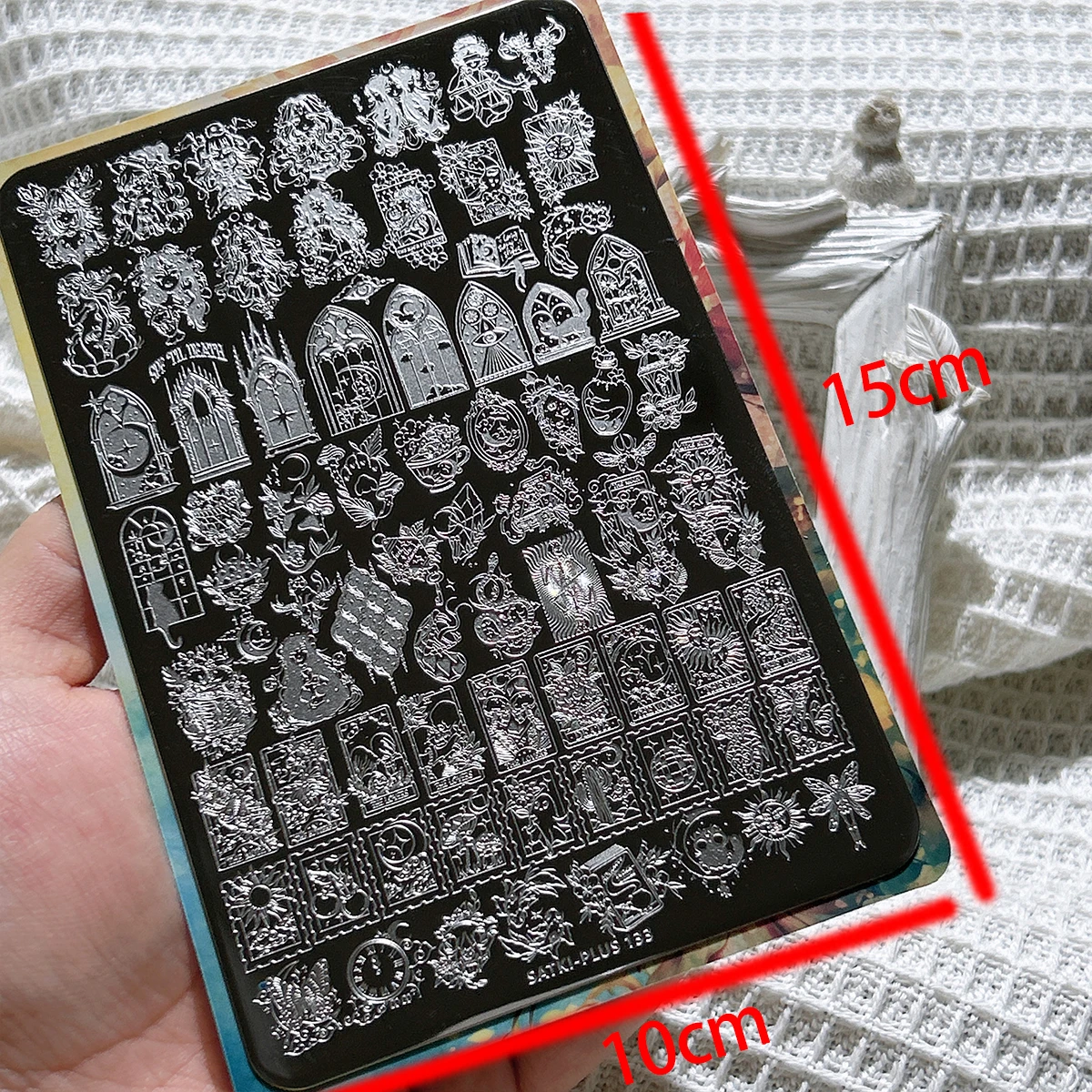 لوحة ختم فن الأظافر، لوحة فولاذية لختم، قالب تزيين الأظافر بدون طلاء صديق للمبتدئين، سلسلة داكنة قديمة، شبح رعب، لوليتا رعب الدم الداكنة، أنماط فنية لختم الأظافر، زيت ختم الأظافر، تكنولوجيا متخصصة لتغيير الحياة #2