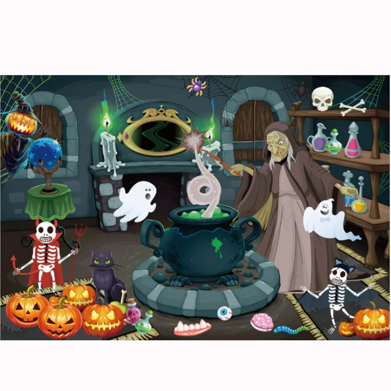 1000 Pieces Mystery Witch Jigsaw Puzzle Home Decor Adults Puzzle Games Family Fun Floor Puzzles Educational Toys for Kids