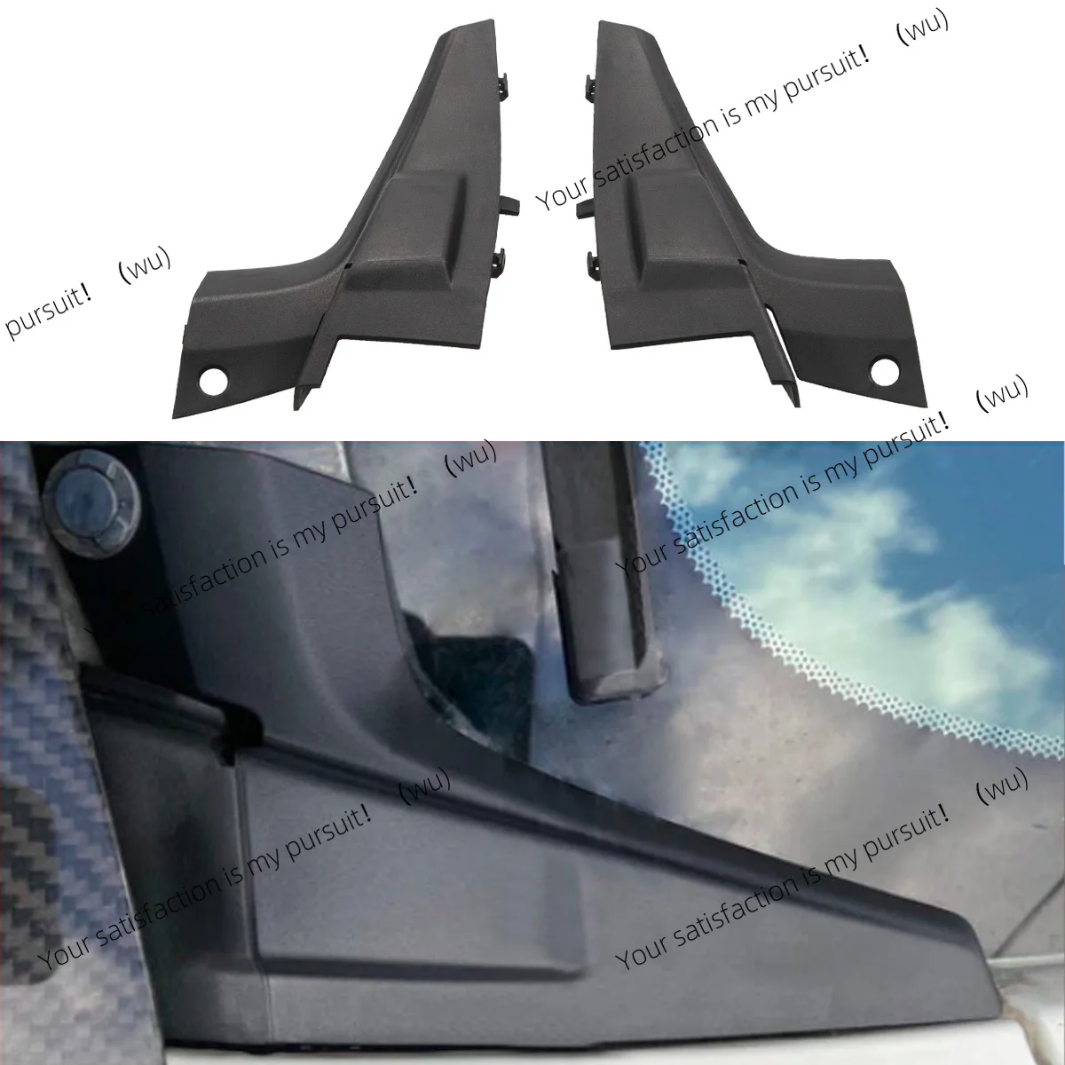 

For Ford Ranger T6 T7 front windshield wiper cover extension trim cover