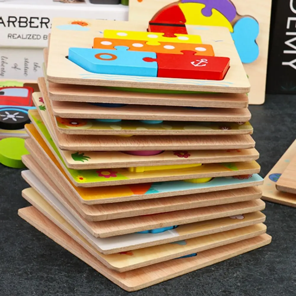 

Cartoon Animals 3D Wooden Puzzles 3D Wooden Cartoon Animals Puzzles Puzzles Board Educational Wooden Puzzle Toy Birthday Gifts
