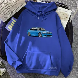 46 Abbigliamento da stampa per auto Felpa da strada bella maschile Comodo pullover casual con cappuccio Felpe con cappuccio in pile autunnale Felpa con cappuccio di marca