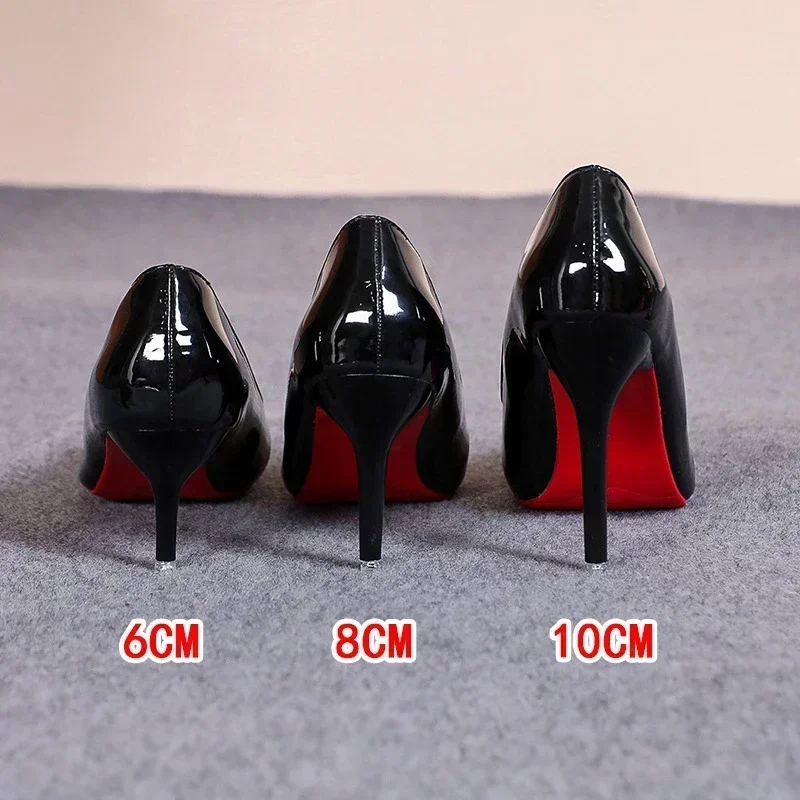 

Sexy Red Bottom Women High Heels Classic Ladies Pumps Autumn Soft Leather Dress Heel Shoes for Women Banquet Wedding High Heels