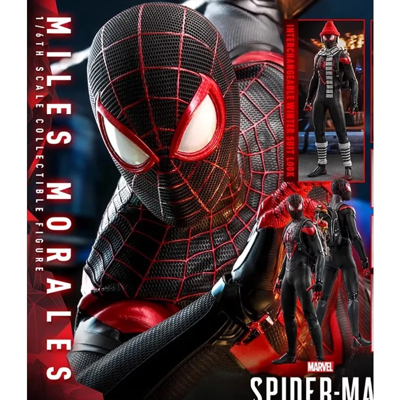 【In-stock】HOTTOYS 1/6 VGM46 Spider Man Miles Gonzalo Morales Action Figure Model Toys 29.5CM Collection