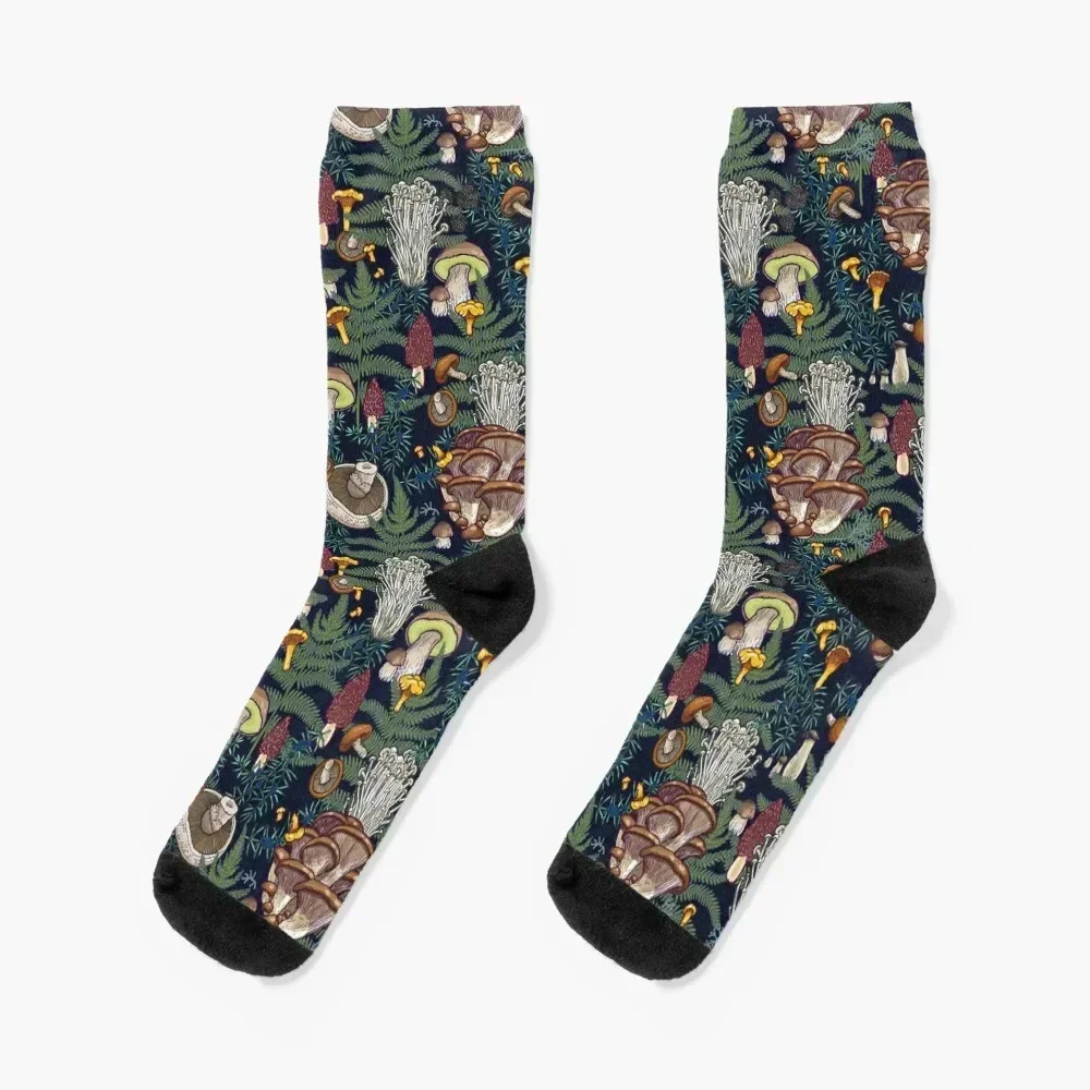 

Dark mushroom forest Socks crazy winter gifts hockey Socks Women Men's