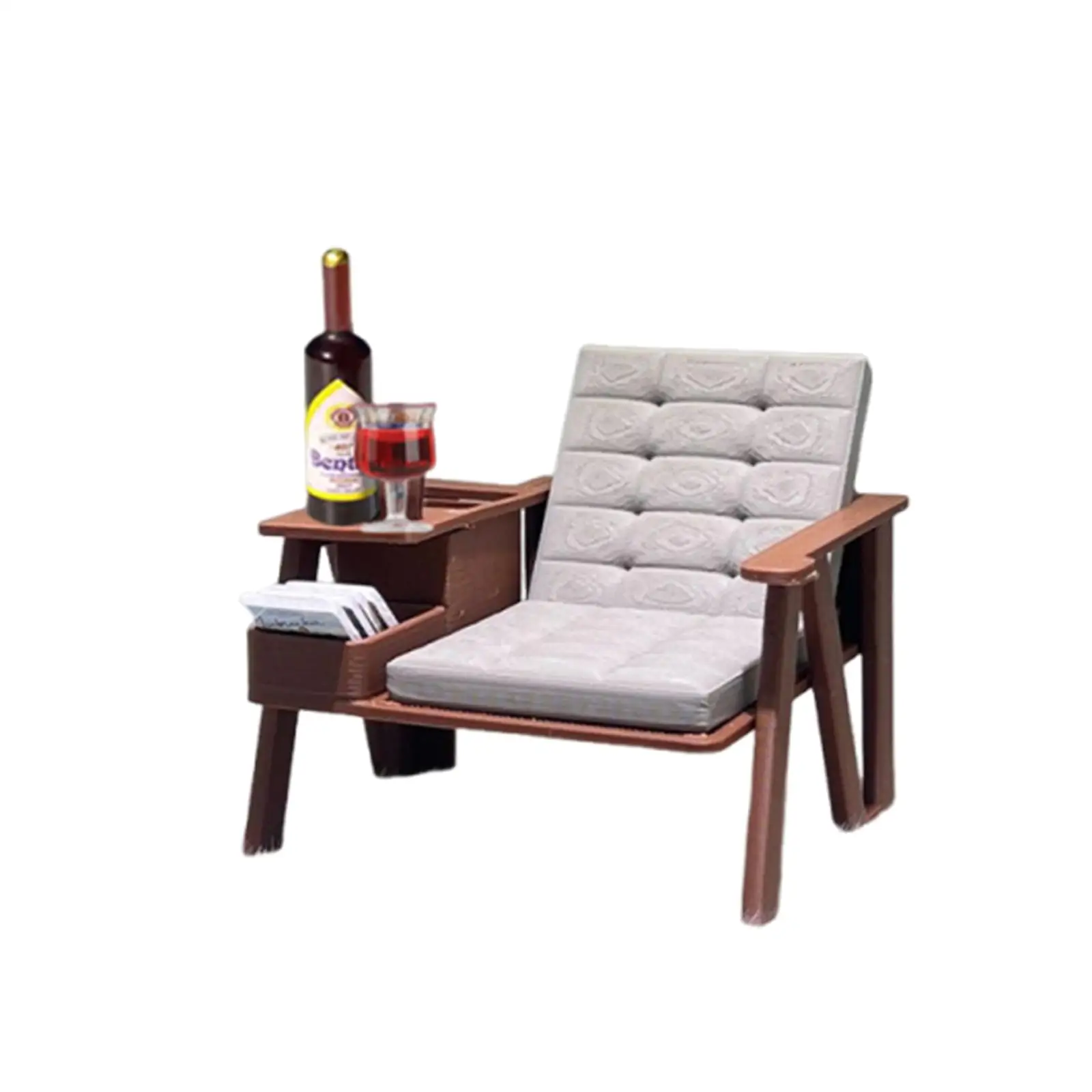 1:12 Schaal Dollhouse Mini Leesstoel Set Lounge Meubels Poppenhuis Decoratie voor Etalage