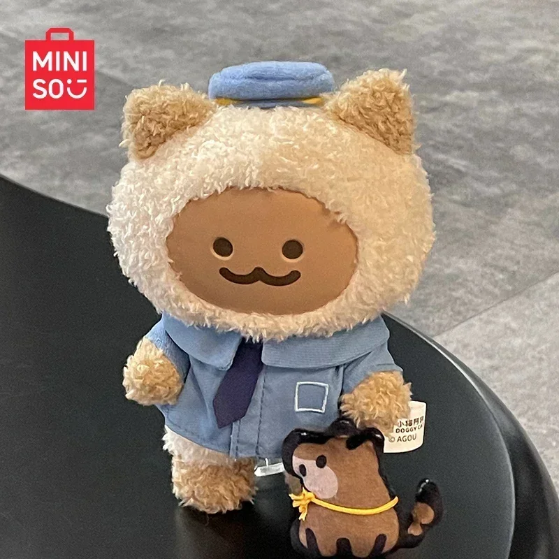

MINISO DOGGY CAT Creative Wardrobe Series Vinyl Pendant Blind Box Guess Bag Original Toys Doll Cute Anime Figure Ornaments Gift