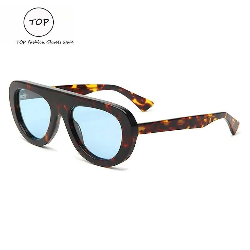 

Новые мужские солнцезащитные очки-пилоты, модельер, брендовые персонализированные ретро солнцезащитные очки в большой оправе, уличные женские солнцезащитные очки из ацетата UV400