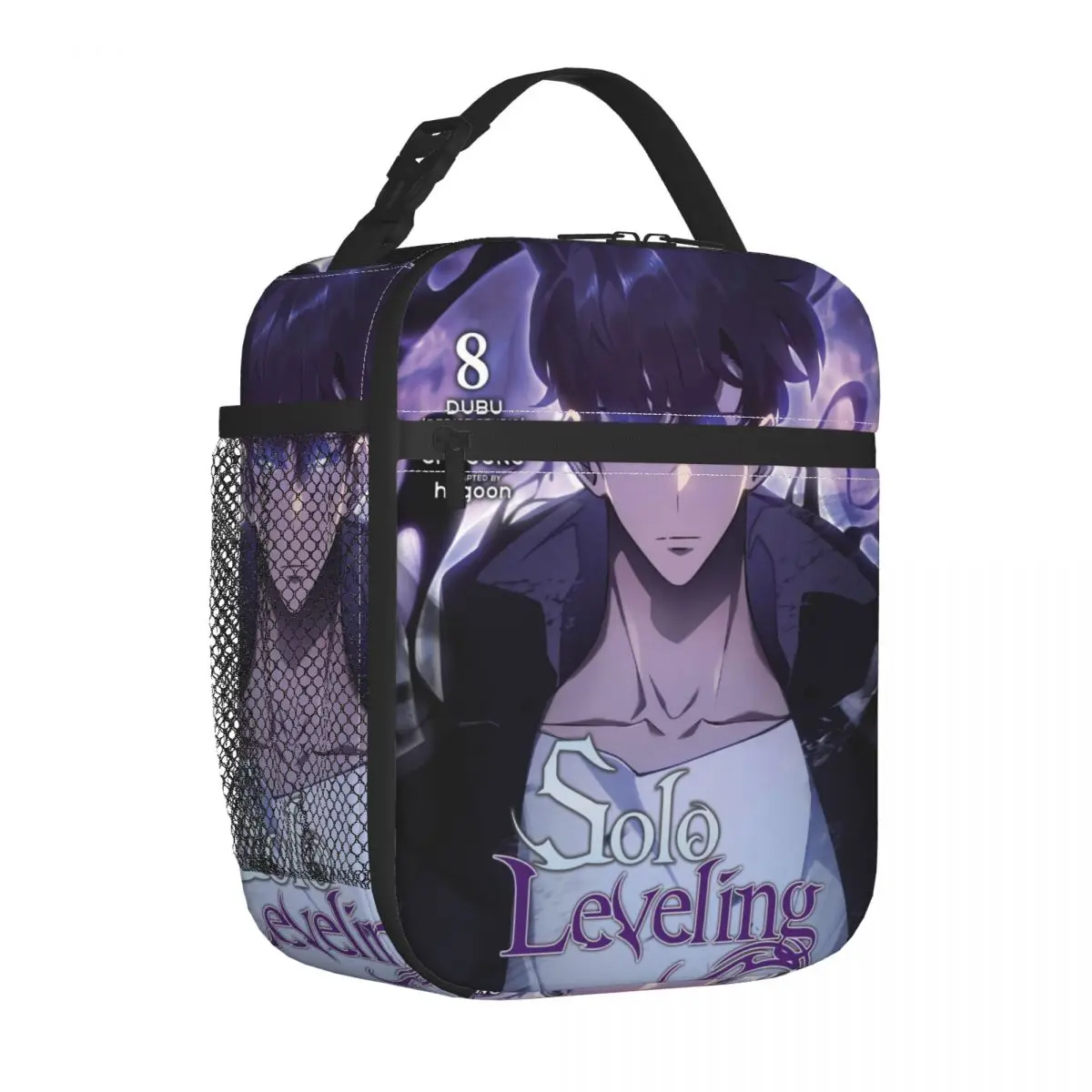 Anime Solo Leveling Insulated Lunch Bag for Men Women Food Container Bags Portable Thermal Cooler Lunch Boxes For Picnic