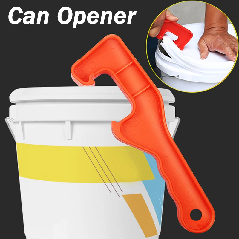 Manual Plastic Can Opener for Gallon Honey Bucket Pail Cap Paint Barrel Lid Removal Wrench Household Labor Saving Opening Tool