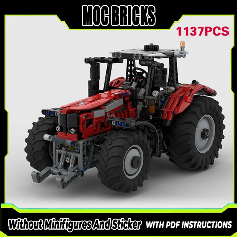 

Конструктор MOC: Городская модель автомобиля, компактный сельскохозяйственный трактор, модульная технология, подарки, праздничный набор для сборки, детские игрушки