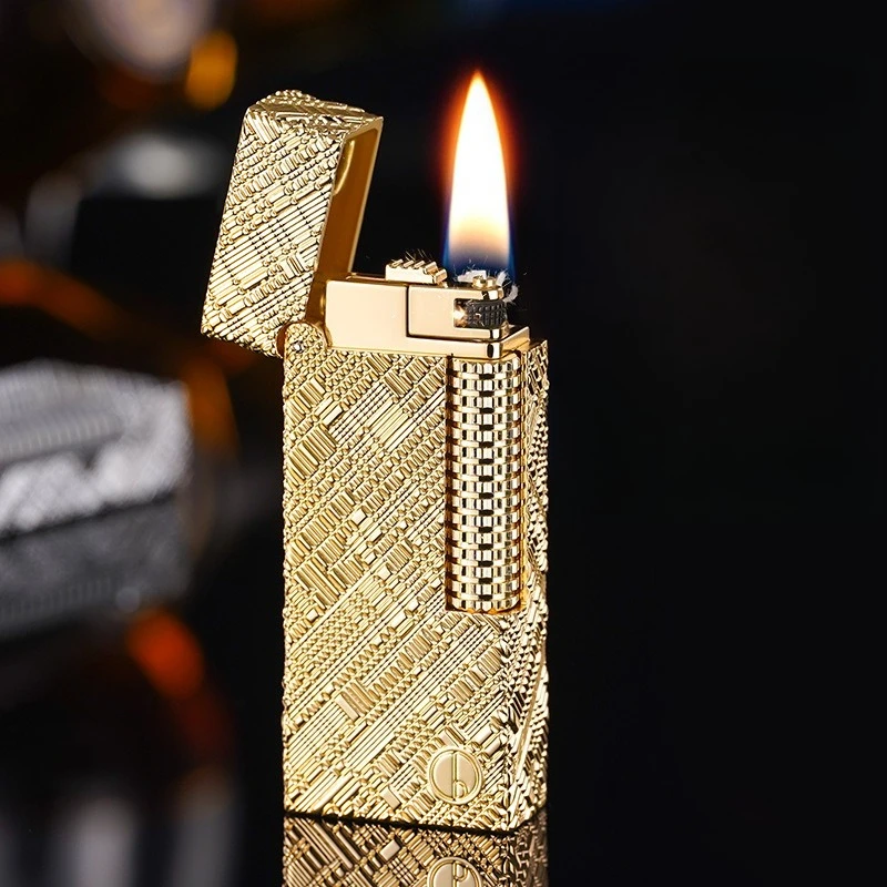 Hydraulic Support Rod Lighter Carving Process, Grinding Wheel Side Narrowing Version, Kerosine Lighter with Ingenuity