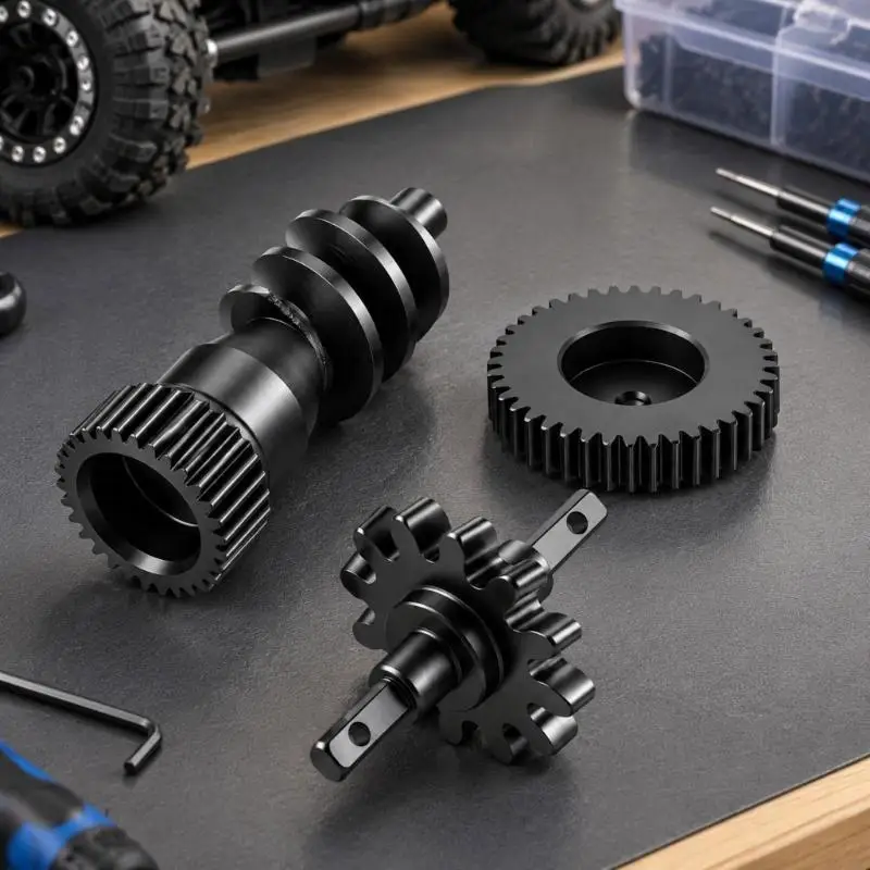 SCX30 Transmission Repair Gear Set for Model Vehicles, Three Metal Replacement Components Kept Together for Drivetrain X37F