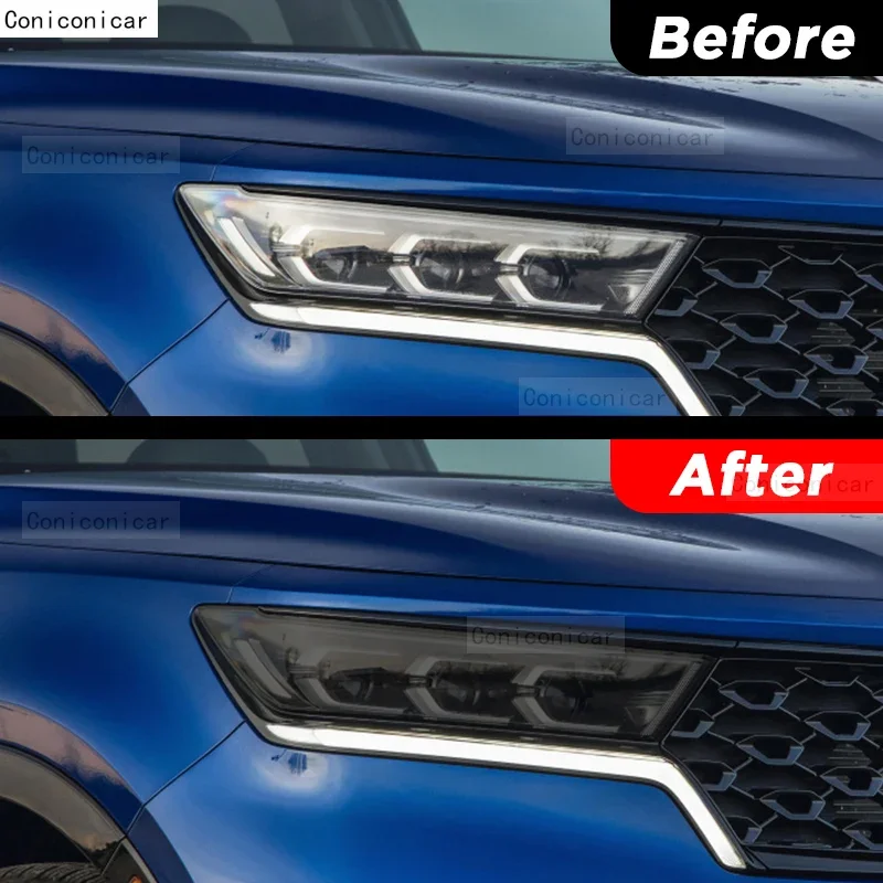 طبقة رقيقة واقية ملصقات بولي يوريثان لكيا سورينتو 2021-2023 سيارة العلوي المدخن أسود شفاف المضادة للخدش اكسسوارات PPF