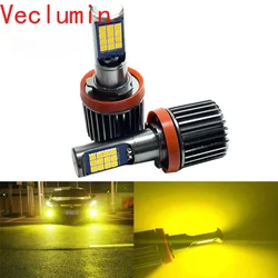 Car Fog Led Bulb H8H11 Auto Fog Light H1H3 H27 880 9005 9006 Green Red Pink Purple Car Lamp with Flashing 1200LM 12V DRL X5