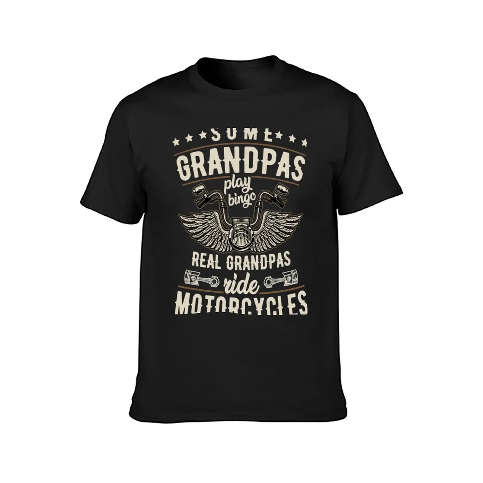 Some Grandpas Play Bingo Real Ride Motorcycles T-Shirt funnys anime clothes cute clothes mens t shirts casual stylish