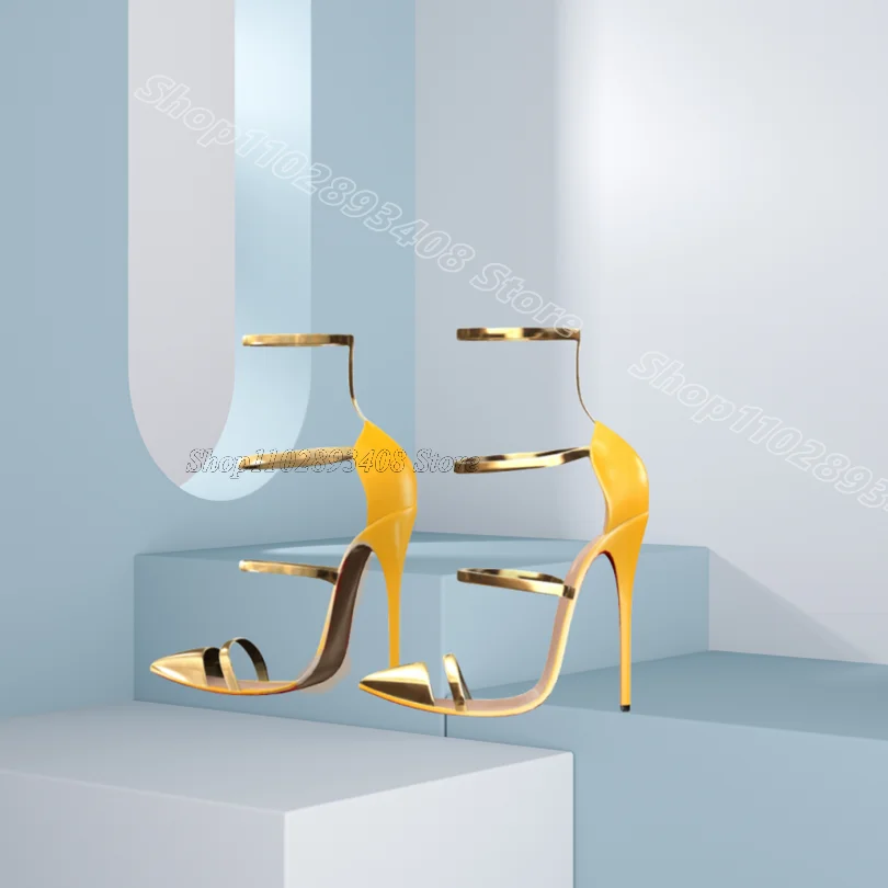 Sandálias de dedo apontado de emenda mista estilo britânico design de verão feminino nova moda vestido de festa sandálias 2025 zapatos para mujere