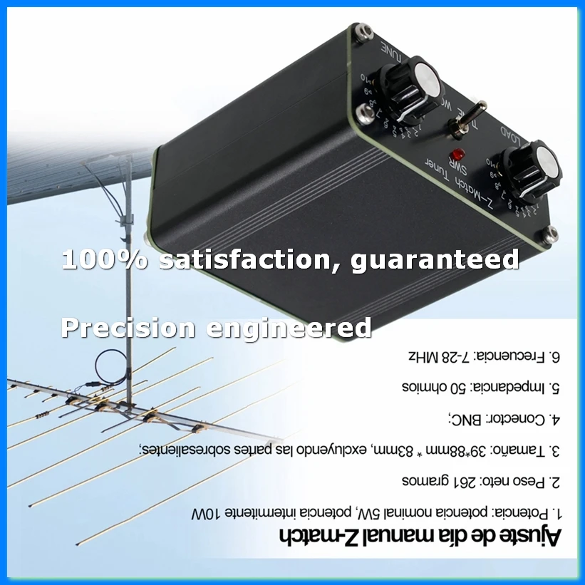 QRP Z-Match Manual Antenna Tuner 5W 3-28 MHz HAM Tuner-BCBW