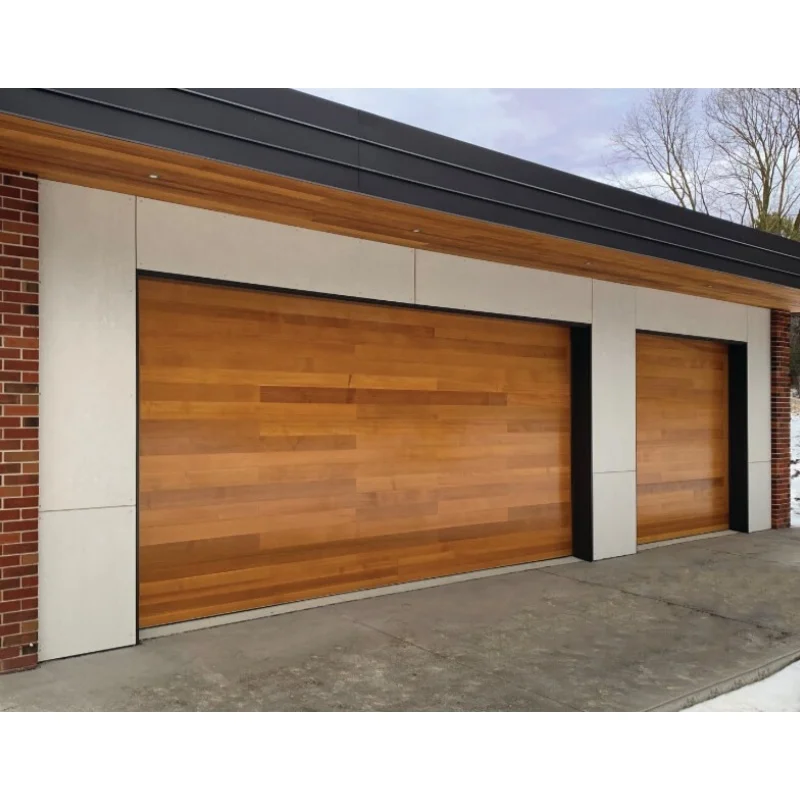 CBMmart Popular Automatic Warehouse Roll-Up Door Modern Design Wooden Garage Door