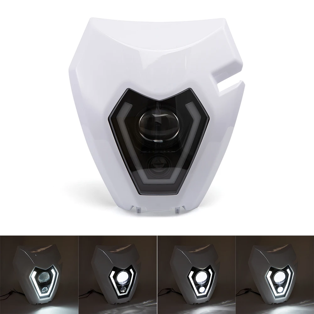 

Для EXC ESC XC XC-F EXC-F250 300 350 450 690 Мотоциклетная светодиодная фара для супермото дальнего ближнего света DRL Запчасти для мотокросса