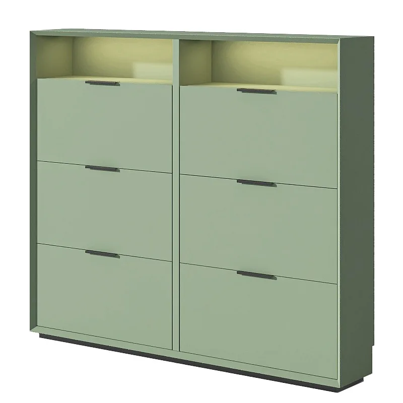 

Paint ultra-thin shoe cabinet, cream style entrance hall at the entrance of the household, extremely narrow tipping bucket