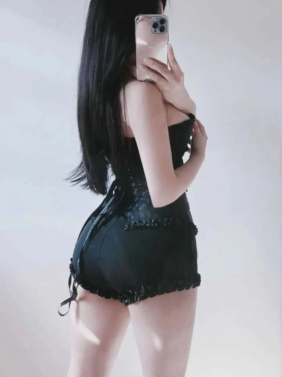 Corset 2024 ใหม่เซ็กซี่สูงเอวบางตัดด้านบนห่อหน้าอกสไตล์อเมริกันสีดําหวานแฟชั่นผู้หญิงเซ็กซี่เสื้อ MY7N