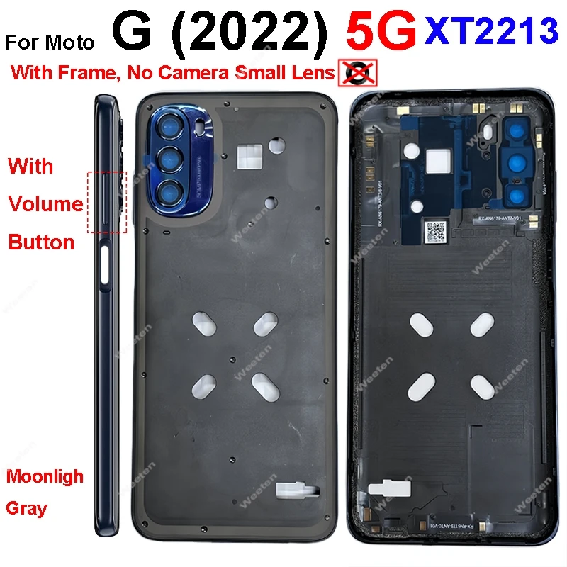 لموتورولا موتو G 5G 2020 2022 2023 2024 XT2113-3 XT2213 XT2313-6 XT2417-4 LCD الإطار الأمامي الحافة لوحة الإطار الأوسط الإسكان #6