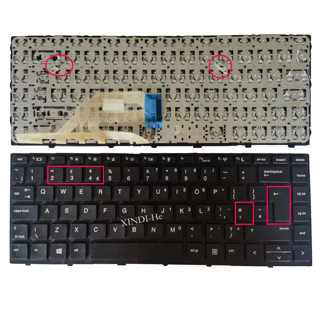 UK Non-Backlit keyboard for HP Probook 430 G5 440 G5 445 G5 UK Layout