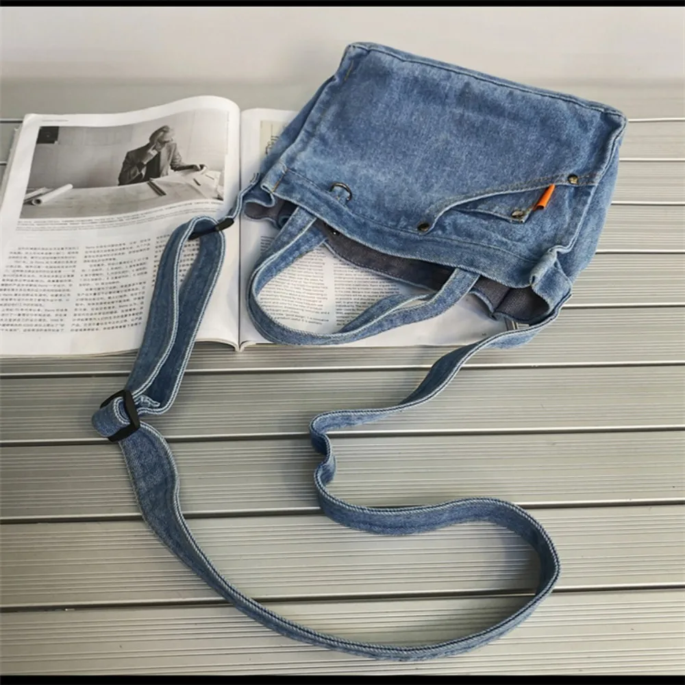 High Quality Denim Cloth Women Little Shoulder Bag Girl Small Casual Handbag Totes Lady Designer Travel Shopping Purse