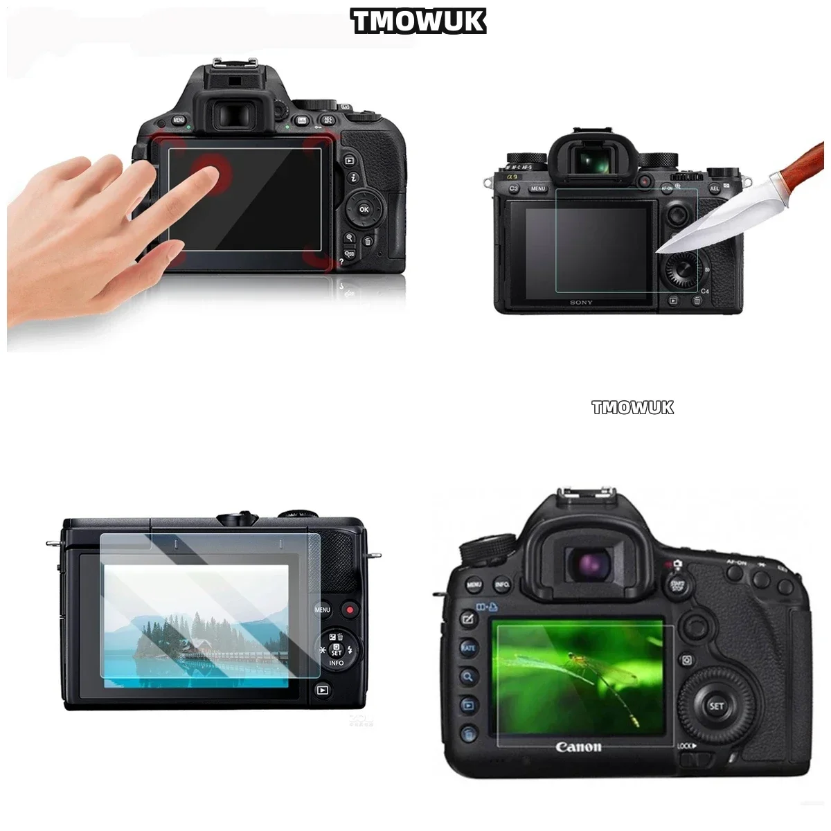 

For Canon G7X G9X G5X G7XII G9XII G5XII Anti Blue Light Tempered Glass Screen Protector - 9H Hardness Privacy Film With Precisio