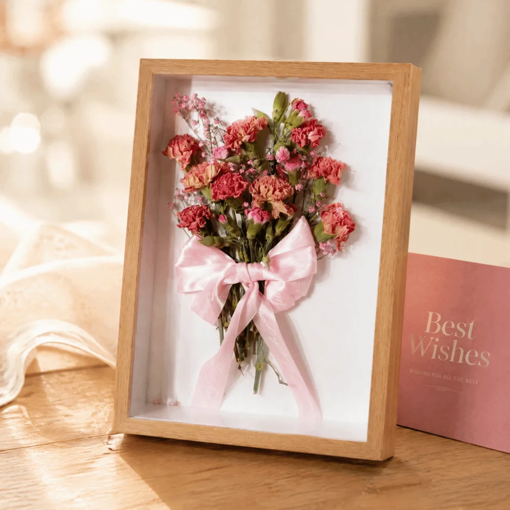 10 Inch Shadow Box Frame Density Board & Acrylic Dust Proof Clear Panel DIY Picture Frame HD Glass Tabletop Easel &Wall Hanger
