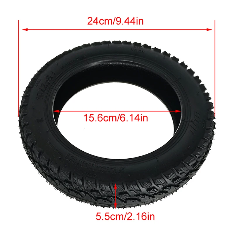 10 inch Electric Scooter Off Road Tyre for Xiaomi Mijia M365 1S PRO PRO2 Kickscoter 10x2-6.1 Pneumatic Inner Tube Inflate Tire