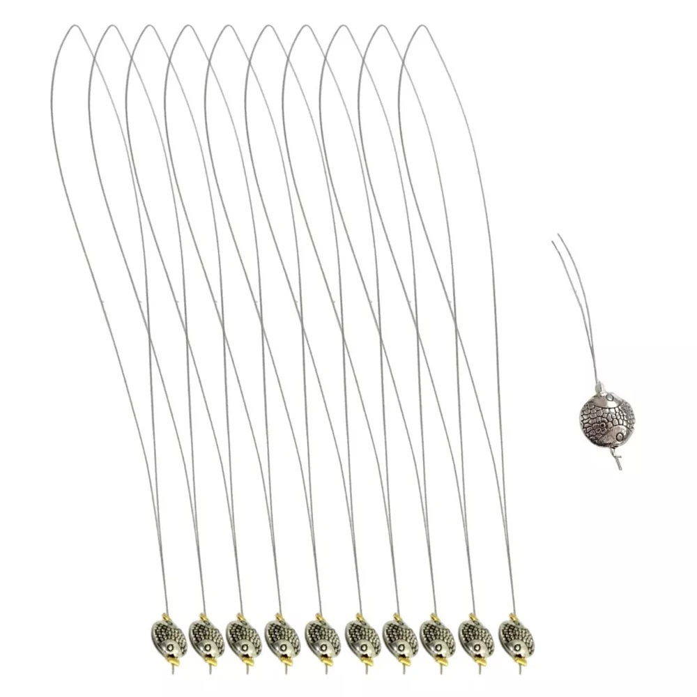 

Nano Micro Ring Loop Threader Tools Nano Loop Tools 20Pcs Nano Rings Loop Threader Pulling Tool for Nano Bead Hair Extensions