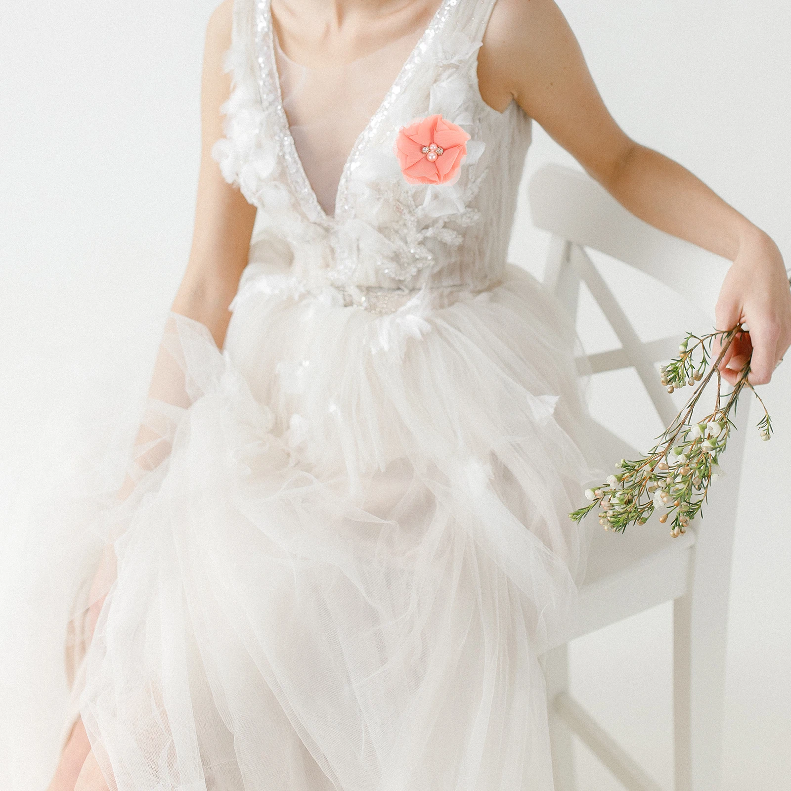 

30pcs Hand Sewing Pearl Flowers Craft Decorative Fabric Chiffon Wedding DIY Multi Function Simulated Accessories Small