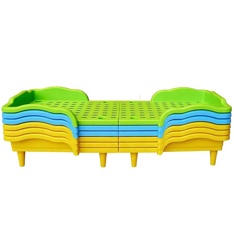 

High Quality and Beautiful Plastic Folding Bed for Kindergarten