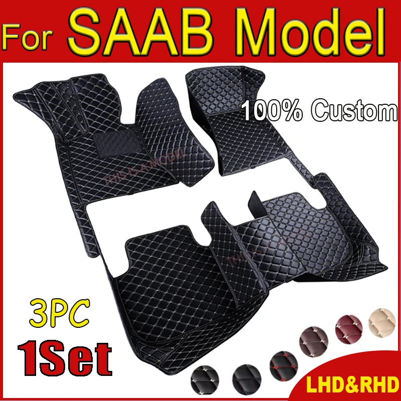 Car floor mats for SAAB 95 9-3 turbo X 9-7X 9-5 Wagon 9-3 9-5 Custom auto foot carpet Car Accessories