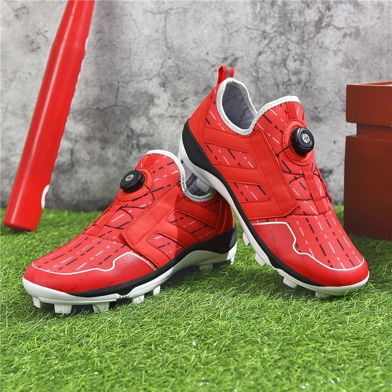 2024 Hot Sale Baseball Training Shoes Men Black Red Gym Shoes Mens Professional Court Shoes Man Sports Shoe