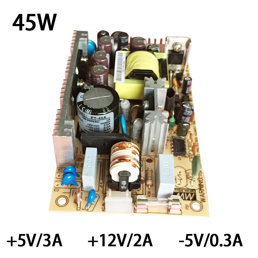 45W PCB Bare Board Switching Power Supply - PT-45A/45B/45C/4503 Model with Three Groups ±(5/12/15V)