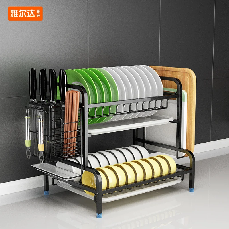 

304 stainless steel kitchen rack drain rack to dry dishes, chopsticks, dishes, dishes, cabinets, storage boxes, racks, 2nd floor