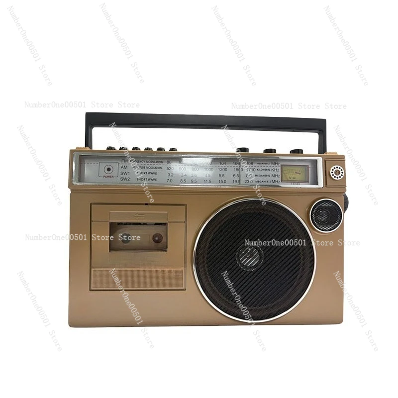 

220V retro tape recorder radio bluetooth card USB full band speaker big speaker stereo