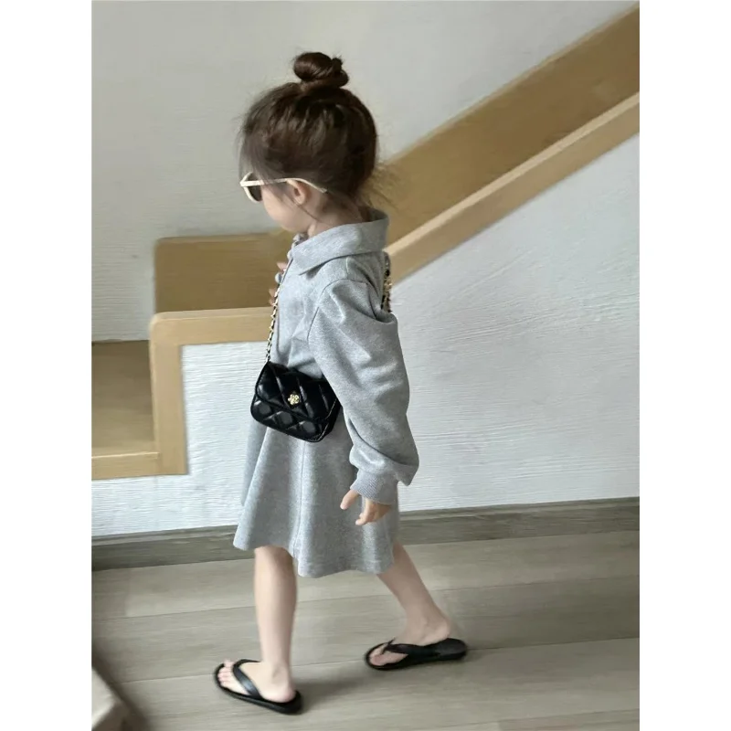 

GirlsPOLODress Spring New Female Baby Western Style Puff Sleeve Dress Long Sleeve Princess Dress FashionWS