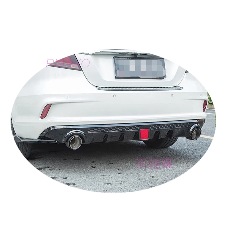 For Morris Garages mg 6 Body kit spoiler 2018-2019 For mg6 BK ABS Rear lip rear spoiler front Bumper Diffuser Bumpers Protector