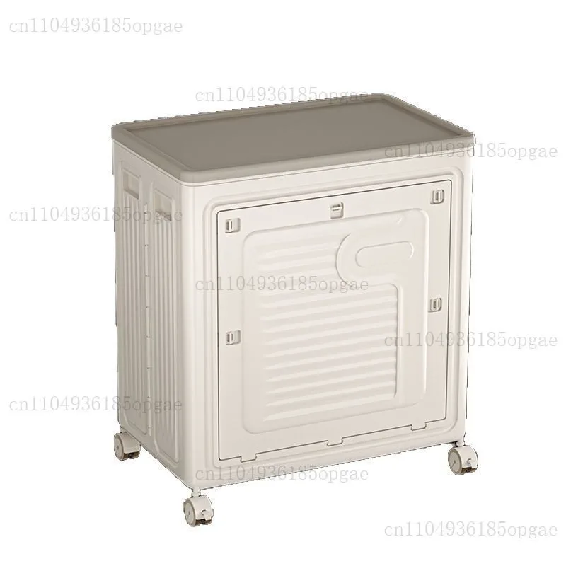 toy storage box, seasonal clothing quilt, household installation-free foldable large-capacity flip locker
