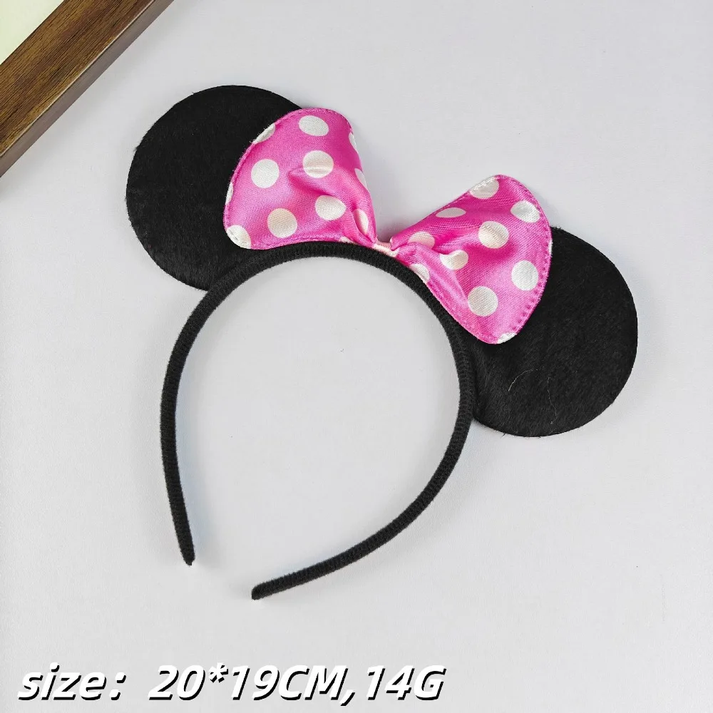 12 قطعة آذان جميلة للأطفال ميكي Headbands الشعر حفلة الترتر عيد ميلاد اكسسوارات ميني العصابات الشعر الانحناء الفتيات عقال