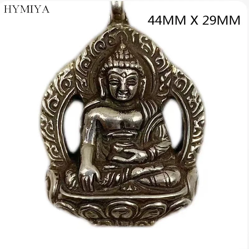 

Винтажный кулон ручной работы из серебра 925 пробы с изображением Будды Шакьямуни, буддийская статуэтка-подвеска, амулет