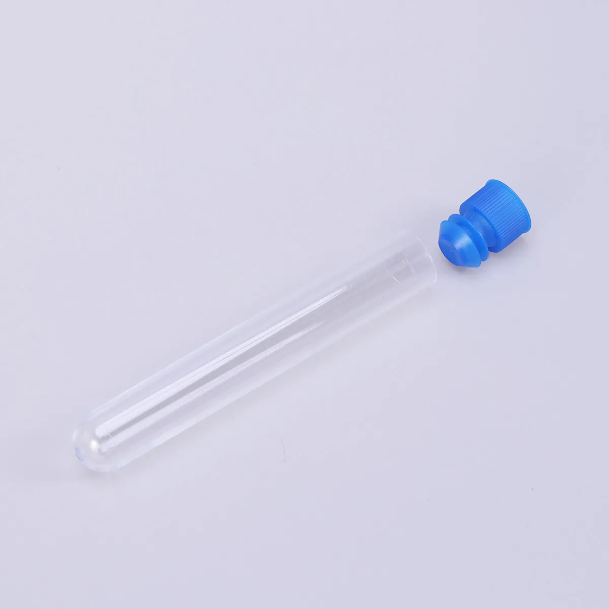 12Pcs Test Tube Clear Plastic Eco-Friendly 16x150mm Plastic Tubes with Aluminum Screw Caps Leakproof for Samples