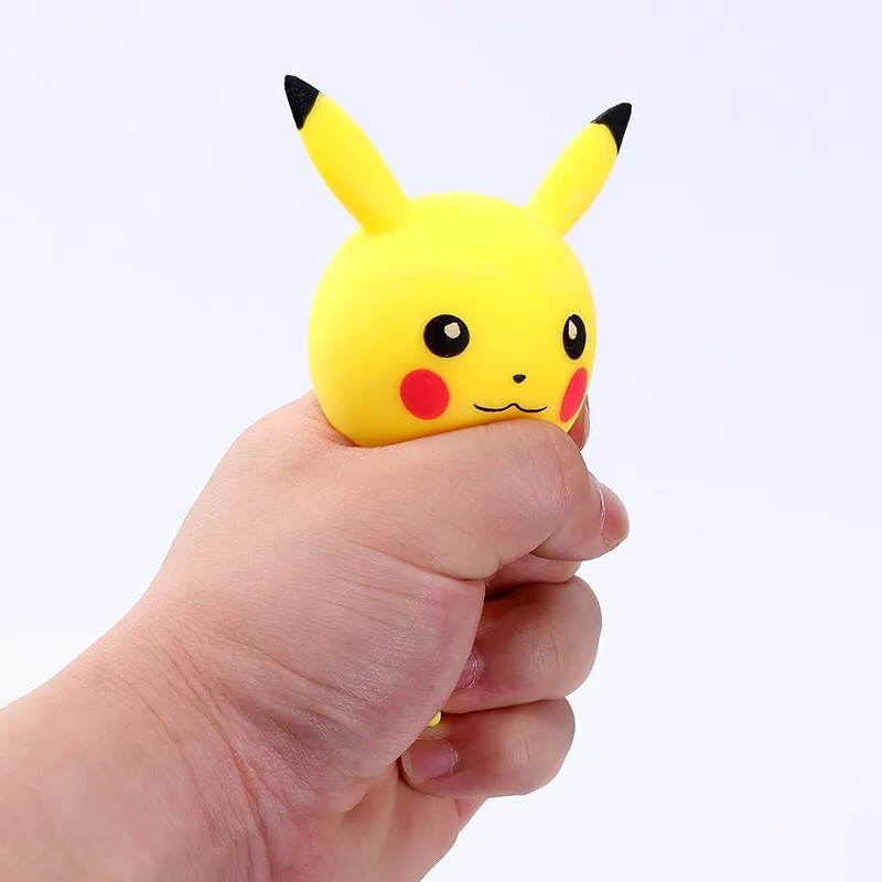 Pokemon Pikachu Decompression Toy Pikachu Model Decompression Soft Slow Rebound Doll Cartoon Children's Figure Toy Healing Gifts