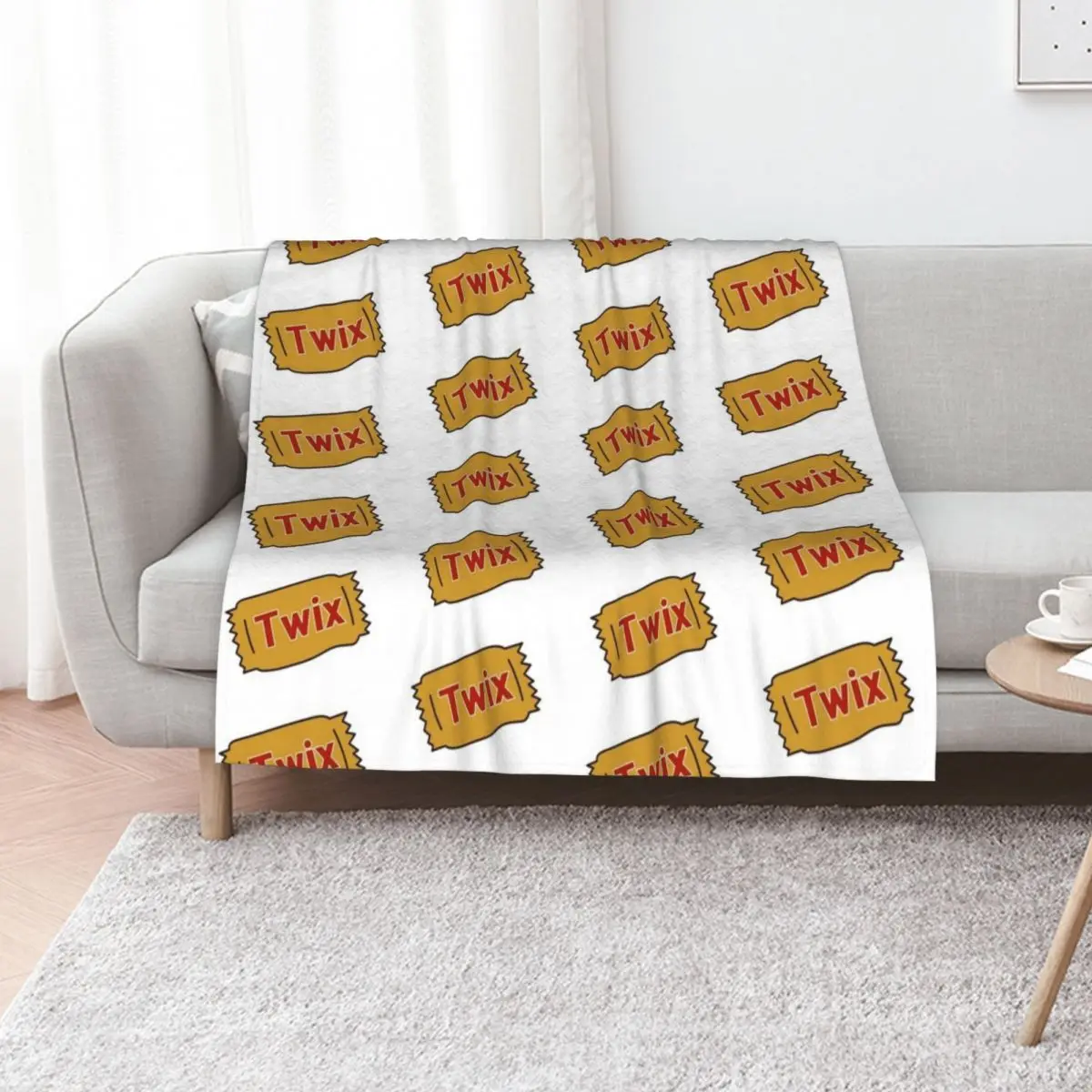 

Twix Throw Blanket funny gift Hairy Thin Decorative Sofa Blankets