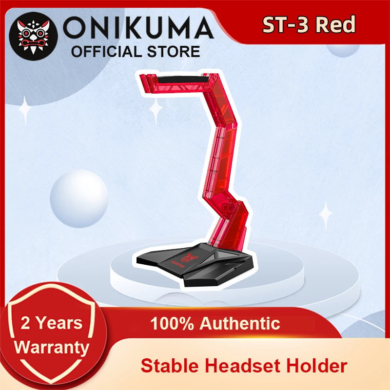 ONIKUMA ST-3 Acrylic Head-mounted Gaming Headset Stand Stable Anti-slip Headphone Holder Detachable Stand for Gaming Headphones