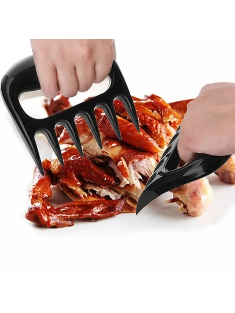 Outils de hachoir à viande à griffe d'ours, fourchette à Barbecue pour déchirer la viande, points de fourchette alimentaire comme outils de Barbecue à la viande dans la cuisine 2 pièces