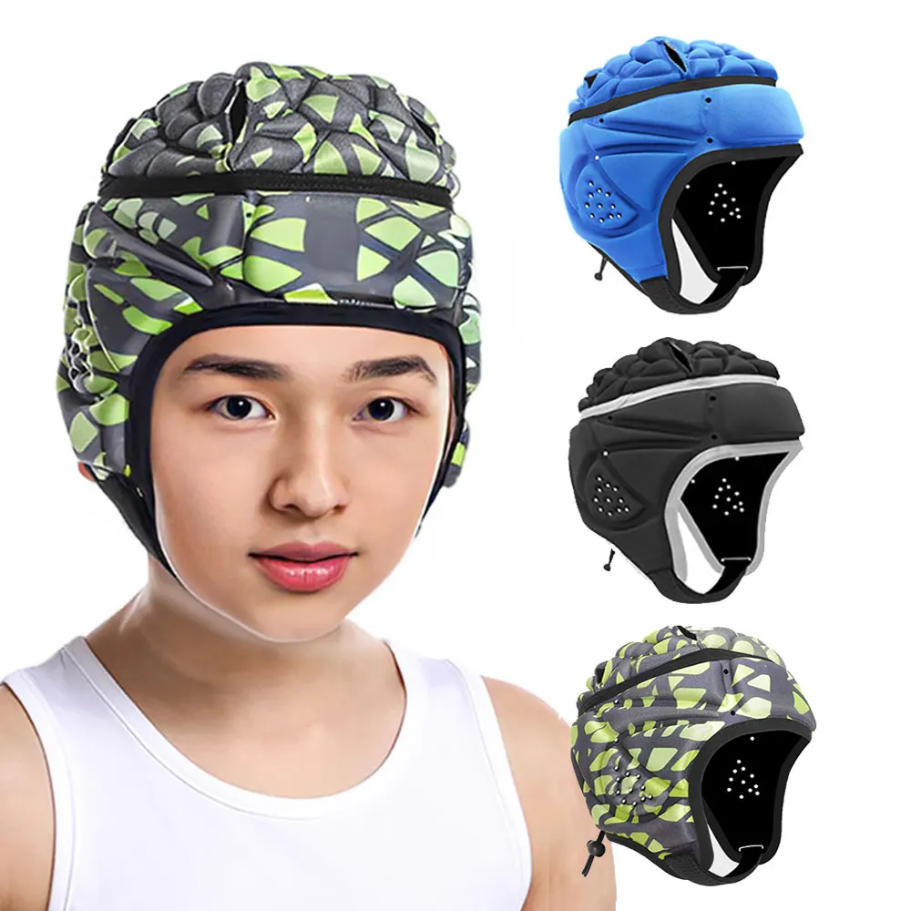 Casco protector de cabeza de niño, protector de cabeza de Rugby, acolchado, Reduce el impacto, protección contra colisiones